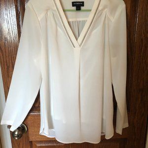 Liz Caiborne white blouse with liner